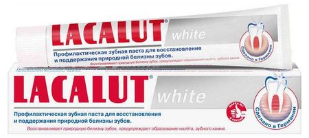 Зубная паста Lacalut отбеливающая White, 75 мл