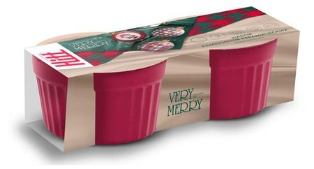 Набор рамекинов Hitt Verry Merry 0,2л 9,5см, 2 шт в ассортименте