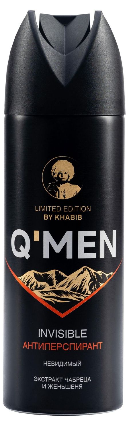 Антиперспирант QMEN Невидимый с экстрактом чабреца и женьшеня, 200 мл