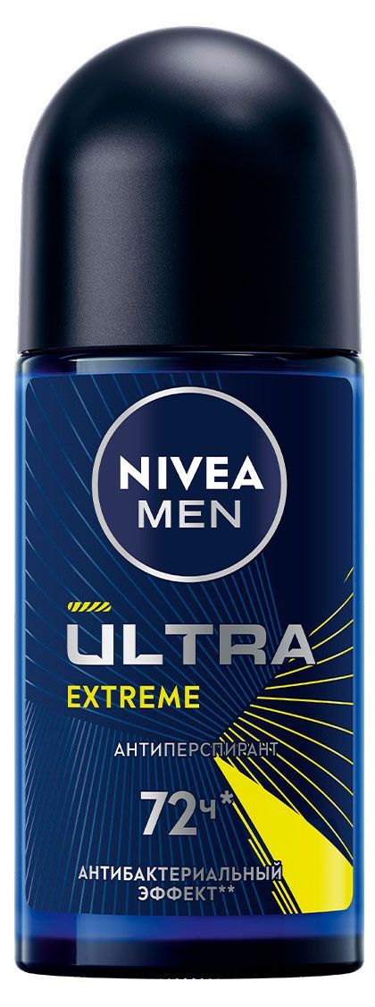 Дезодорант-антиперспирант шариковый NIVEA MEN Ultra Extreme шариковый, 50 мл
