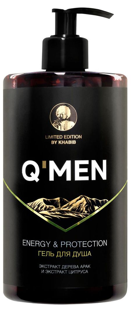 Гель для душа QMEN Бодрость и защита, 640 мл