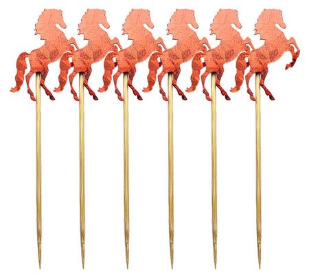 Шпажки для закусок Волшебная идея Лошадки 11 см, 6 шт