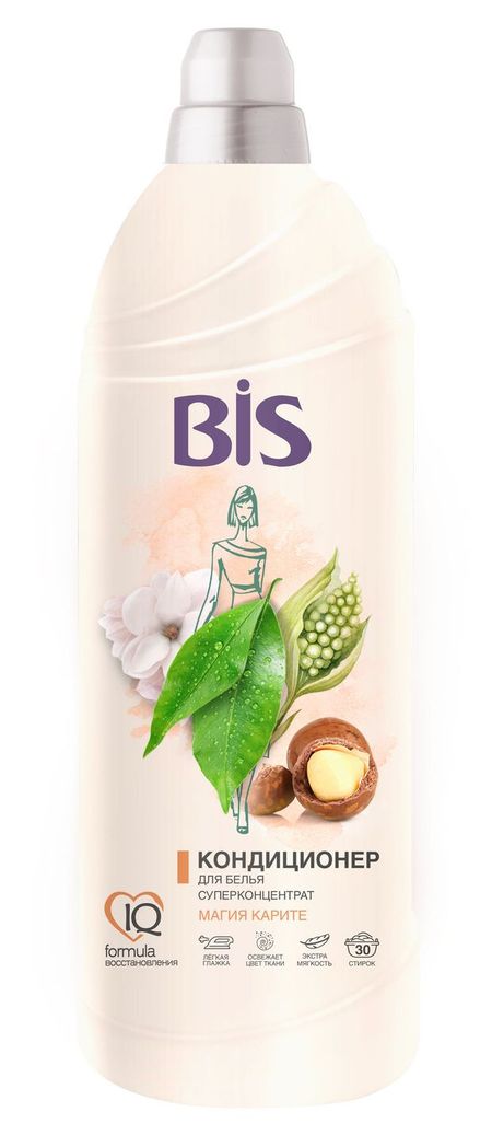 Кондиционер для белья Bis суперконцентрат Магия карите, 900 мл