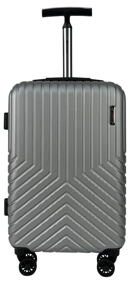 Чемодан жесткий Airport облегченный серый 8 колес, 29х48х71 см, размер L