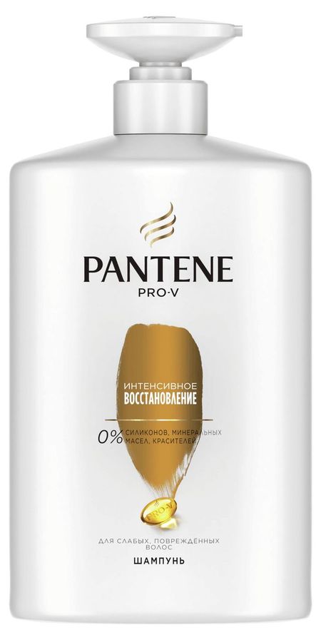 Шампунь для волос Pantene Pro-V Интенсивное восстановление для поврежденных и ослабленных волос с дозатором, 900 мл