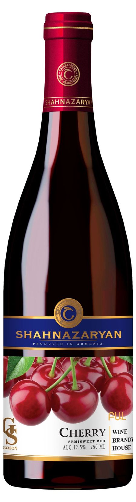Плодовый алкогольный продукт SHAHNAZARYAN Вишня полусладкое бургундия 12,5% Армения, 0,75 л упоительный арест или обман судьбы неудачный побег или божественный конфуз пьесы в стиха
