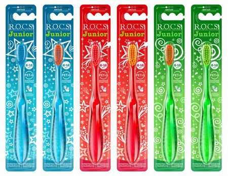 Зубная щетка R.O.C.S. JUNIOR 6-12 лет, 1 шт