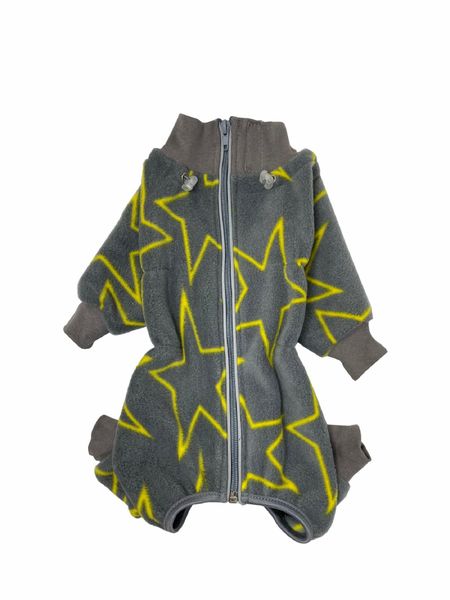 Одежда OSSO Комбинезон для собак из флиса на молнии (кобель) принт (32)