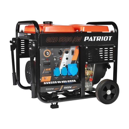 Генератор дизельный Patriot GRD 5500AW 5 кВт с электростартером (472702255) двигатель постоянного тока far along 24в