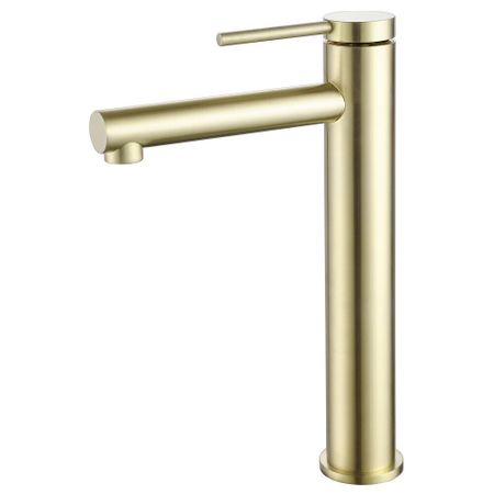 Смеситель для раковины высокий Abber Emotion золото однорычажный (AF8811G)