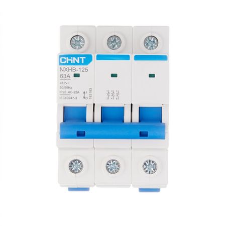 Выключатель нагрузки Chint NXHB-125 3P 63А 500 В на DIN-рейку (193183)