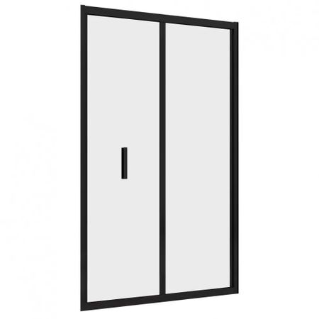 Душевая дверь Abber стекло прозрачное 120х195 см профиль черный 6 мм складная (AG07120B)