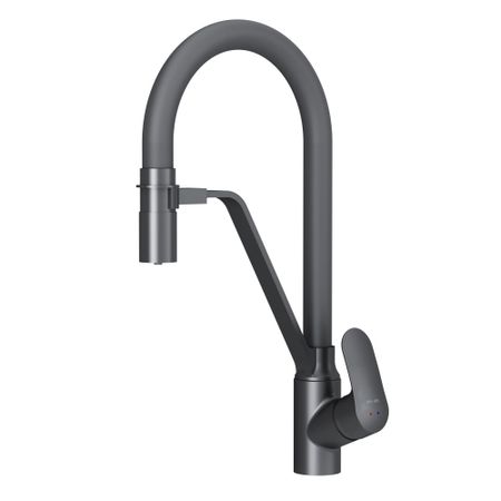 Смеситель для кухни AM.PM Like черный с гибким изливом с подключением к фильтру однорычажный (F8007822)