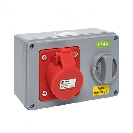 Розетка силовая настенная с заземлением 3Р+РЕ 16 А 400 В IP44 красная/серая (ps-1414-16-380) м и штерн силовая электроника расчеты и схемотехника