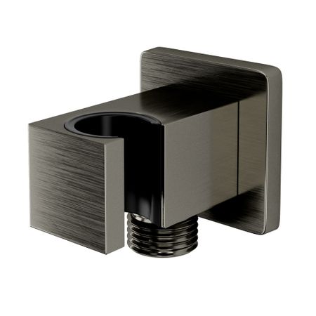 Подключение шланга WasserKraft с держателем латунь графит (A186)