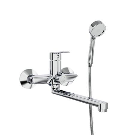 Смеситель для ванны Tokito Kanda хром однорычажный с длинным изливом с лейкой (TOK-KAN-1015)