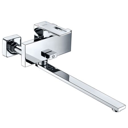 Смеситель для ванны WasserKraft Alme хром однорычажный с длинным изливом без лейки (1502L)