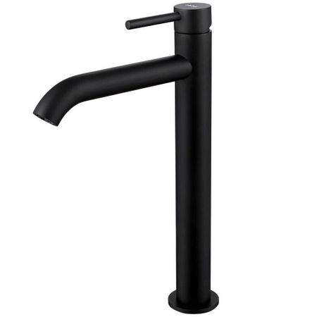 Смеситель для раковины высокий Abber Wasser Kreis черный однорычажный (AF8111B)