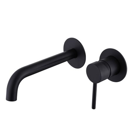 Смеситель для раковины встраиваемый Abber Wasser Kreis черный однорычажный (AF8112B)