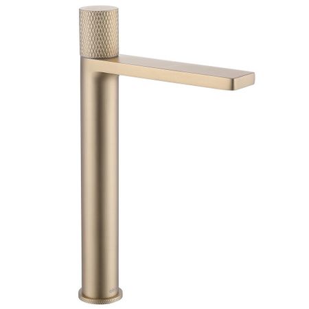 Смеситель для раковины высокий Abber Rund золото порционно-нажимной (AF8711G)