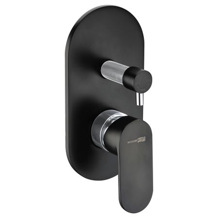 Смеситель для душа встраиваемый WasserKraft Elbe однорычажный черный (7441)