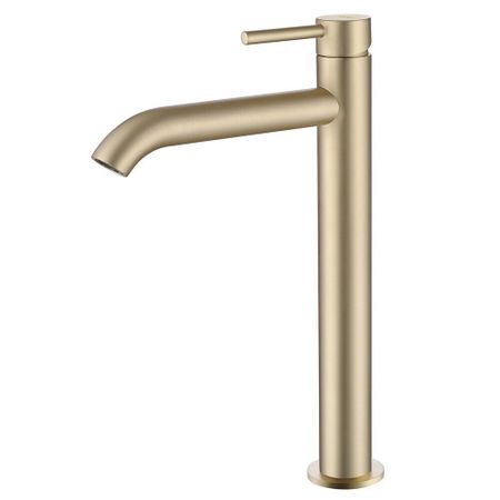 Смеситель для раковины высокий Abber Wasser Kreis золото однорычажный (AF8111G)