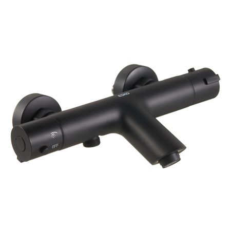 Смеситель для ванны Esko Mikros черный термостатический с коротким изливом без лейки (T3054 Black)