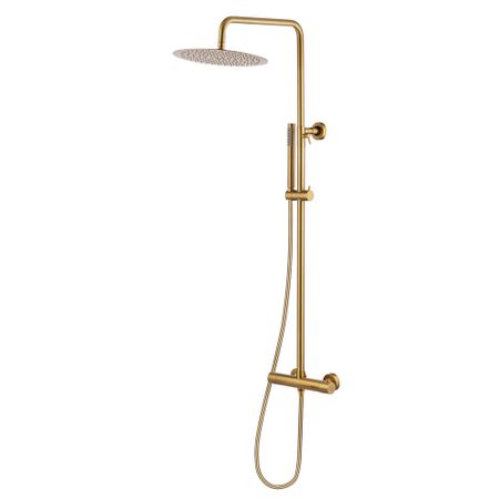 Душевая система Swedbe Select с верхним душем с лейкой с термостатом золото (2791GO) интеллектуальная динамическая траектория система помощи при парковке автомобиля резервная камера заднего вида для great wall hover h3 h5 haval