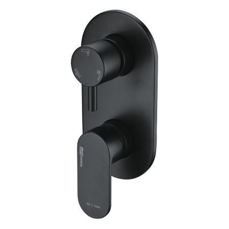 Смеситель для душа встраиваемый WasserKraft Elbe однорычажный черный (7471)