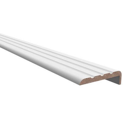 Наличник телескопический Норра 80х8х2140 мм эмаль белый фигурный (1 шт.)