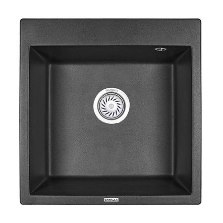 Мойка для кухни Granula 52х51х20 см врезная с сифоном кварц черная чарлз тейлор юрген хабермас вечный мир проект канта в эпоху постмодерна