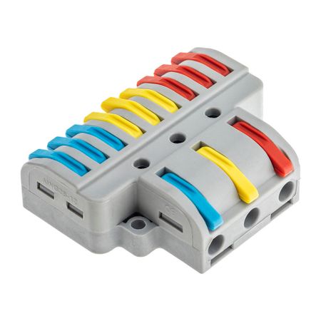 Клемма на 12 проводов Duwi СМК-539 PRO 4 кв.мм разветвительная с рычажками без пасты (4 шт.) (26663 5) искатель проводов maxrieny bside fwt11