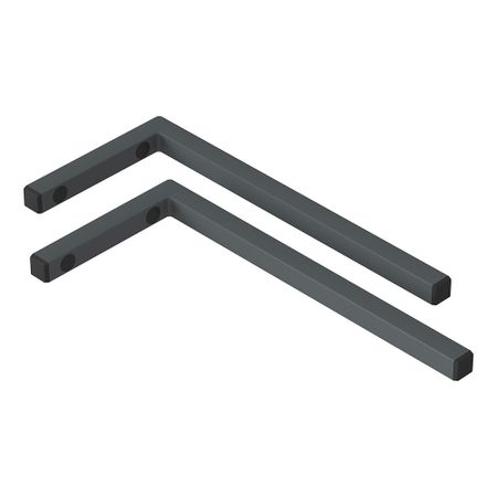 Кронштейн для столешницы 43х20х2,5 см серый Good Door (КР00019) (2 шт.) тетрадь в клетку эксмо good witch серый а4 48 листов