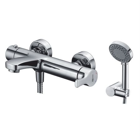 Смеситель для ванны WasserKraft Berkel хром однорычажный с коротким изливом с лейкой (4801)