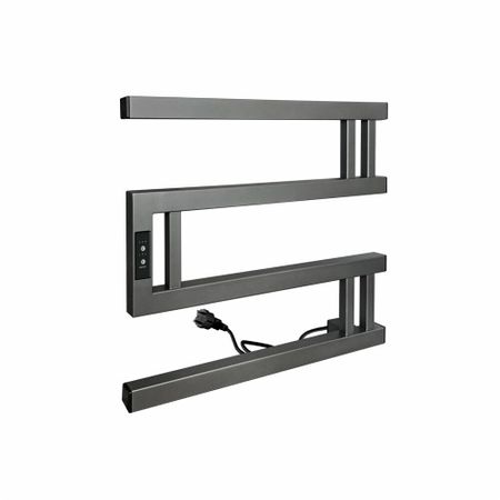 Полотенцесушитель электрический Indigo Muza 430х500 мм 64 Вт с терморегулятором графит металлик