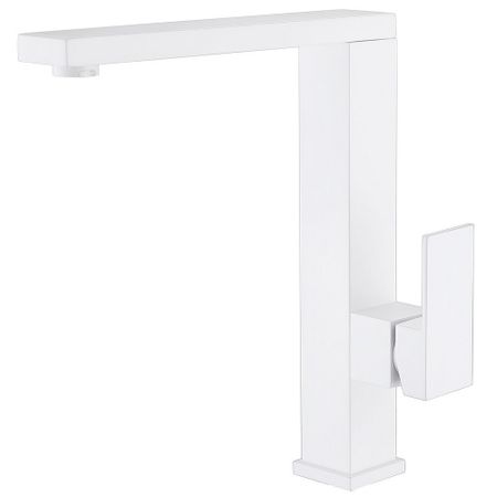 Смеситель для кухни Abber Daheim белый с высоким изливом однорычажный (AF8214W)