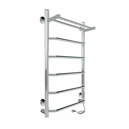 Полотенцесушитель электрический Indigo Roof Lux с полкой 800х532 мм 0 Вт с терморегулятором хром