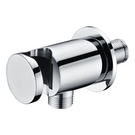 Подключение шланга WasserKraft с держателем латунь хром (A135)