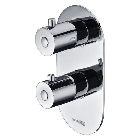 Смеситель термостатический для душа без излива WasserKraft Berkel 4800 с переключателем без лейки (4833)