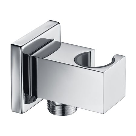 Подключение шланга WasserKraft с держателем латунь хром (A125)