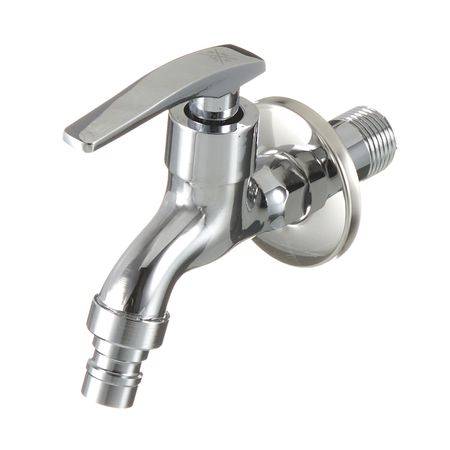 Кран для холодной воды водоразборный РМС нержавеющая сталь однорычажный (SL79-270)