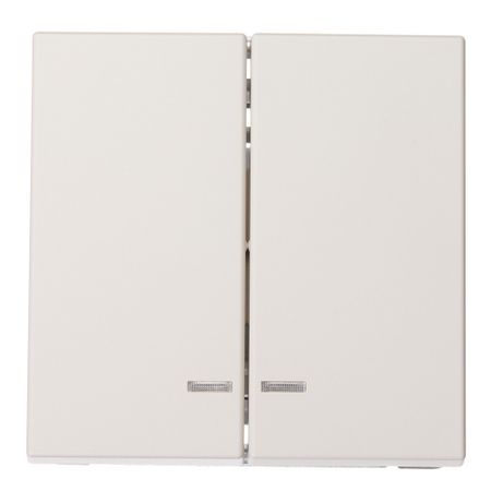 Выключатель Systeme Electric ArtGallery двухклавишный встраиваемый песочный с подсветкой (GAL001253)