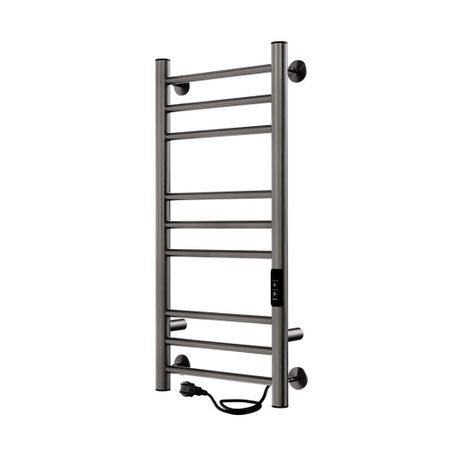 Полотенцесушитель электрический Indigo Line Trinity 700х332 мм 90 Вт с терморегулятором оружейная сталь