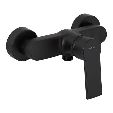 Смеситель для душа без излива Cersanit Brasko Black черный без лейки однорычажный (63109) декоративные гайки из латуни m6m8m10m12