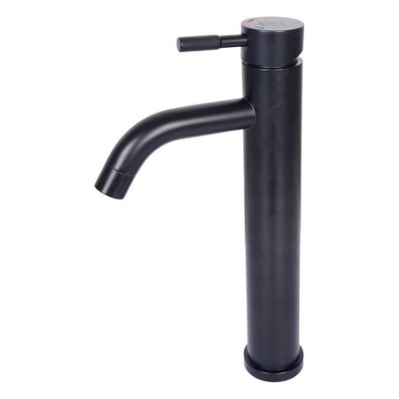 Смеситель для раковины высокий ARGOtech Solid черный однорычажный (35-14 SOLID black)