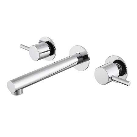 Смеситель для раковины встраиваемый Abber Emotion хром двухвентильный (AF88121)