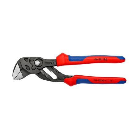 Клещи переставные Knipex 187 мм (KN-8602180) knipex cobra ® xs 8700100 мини клещи для водяного насоса 100 мм подходящие для узких помещений
