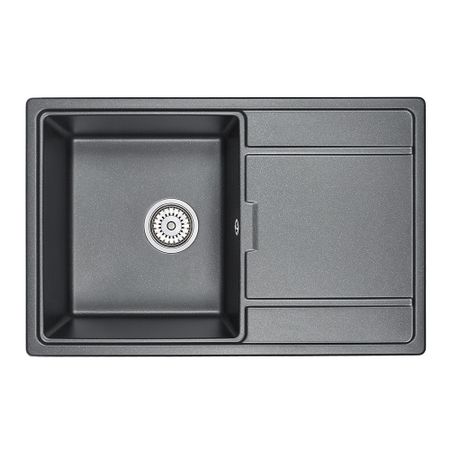 Мойка для кухни Granula 78х50х20 см врезная с крылом с сифоном кварц шварц ганс шварц христианская вера и традиция лютера сб шварц