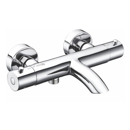 Смеситель для ванны WasserKraft Berkel 4800 хром термостатический с коротким изливом без лейки (4811)