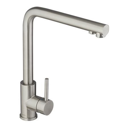 Смеситель для кухни Swedbe Selene Plus нержавеющая сталь с высоким изливом с подключением к фильтру однорычажный (8540)